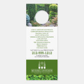 Topiary Trio Gardener Landscaping Green/White Deurhanger (Achterkant)