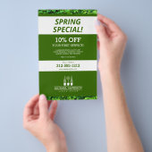 Topiary Trio Gardener Landscaping Green/White Flyer (Hand)