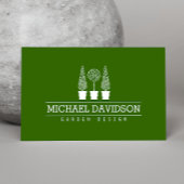 Topiary Trio Gardener Landscaping Green/White Visitekaartje