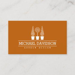 Topiary Trio Tuinman Landscaping Donker Sinaasappe Visitekaartje