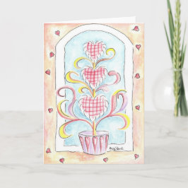 Topiary Valentijn Feestdagen Kaart