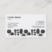 Topiary - Zwart op wit Visitekaartje (Achterkant)