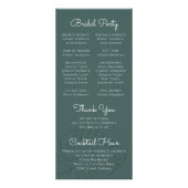 Topical Bruiloft Monstera Leaf Skinny Programma (Achterkant)