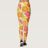Topical Floral Hibiscus Pattern Leggings (Achterkant)