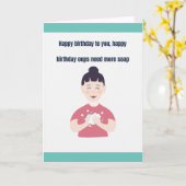 Topical, funny birthday card kaart (Gele Bloem)