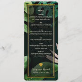 Topical Leaves Pattern | Kaart van het huwelijksme (Voorkant)