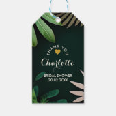 Topical Leaves Pattern | VRIJGEZELLENFEEST | Wedde Cadeaulabel (Voorkant)