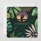 Topical Leaves Pattern | Weddenschap | Bespaar de  Kaart (Achterkant)