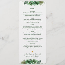 Topisch Waterverf Patroon | Weddenschap Menu