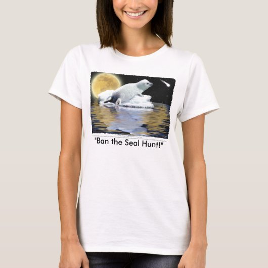 topjes en kleding "VERBOD DE SEAL HUNT" T-shirt (Voorkant)