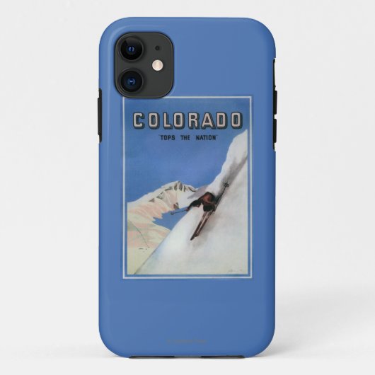 Topjes het Nation - Skiing Promotional Poster Case-Mate iPhone Case (Achterkant)
