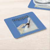 Topjes het Nation - Skiing Promotional Poster Kartonnen Onderzetters (Schuin)