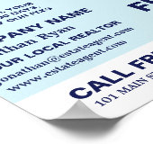 Topjes, makelaar, makelaar Adverteren Poster (Hoek)