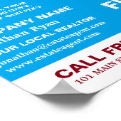 Topjes, makelaar, makelaar Adverteren Poster (Hoek)