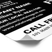 Topjes, makelaar, makelaar Adverteren Poster (Hoek)