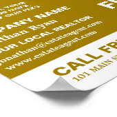 Topjes, makelaar, makelaar Adverteren Poster (Hoek)