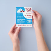 Topjes, Realtor, Estate Agent Adverteren Flyer (Hand)