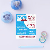 Topjes, Realtor, Estate Agent Adverteren Flyer (Enkel)