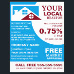 Topjes, Realtor, Estate Agent Adverteren Flyer<br><div class="desc">De Topjes van het dak,  Realtor,  Estate Agent Adverteren flyers door de opslag van het Visitekaartje.</div>