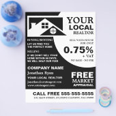 Topjes, Realtor, Estate Agent Adverteren Flyer (Enkel)