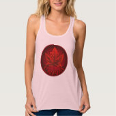 Topjes van lederen  van damesmantel uit Canada Tanktop (Voorkant)