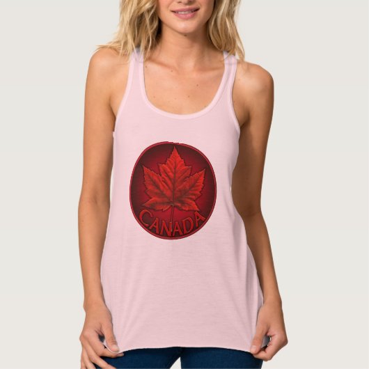 Topjes van lederen van damesmantel uit Canada Tanktop (Voorkant)