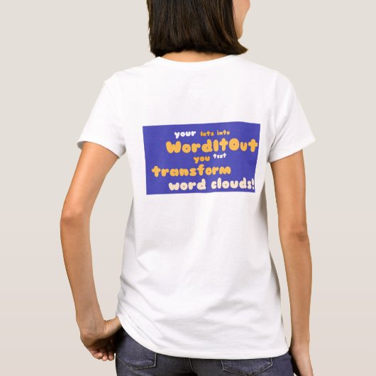 Topjes voor vrouwen: achterlay-out t-shirt (Achterkant)