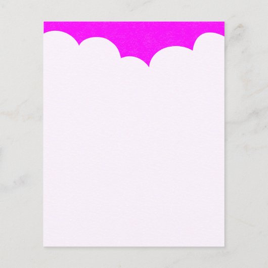 Topjes voor wolken - Magenta Flyer (Achterkant)