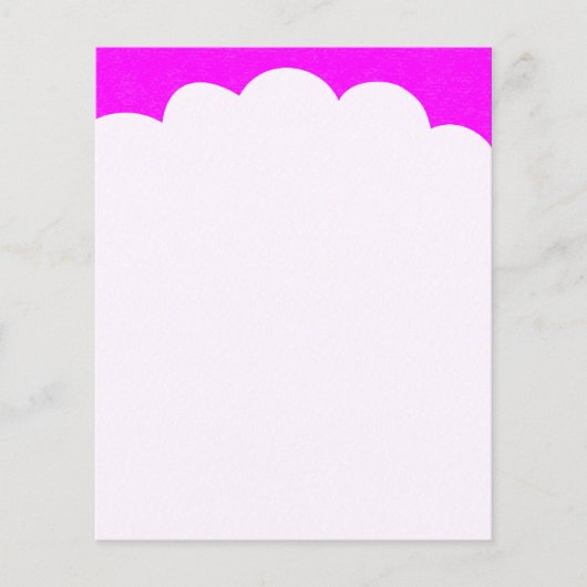 Topjes voor wolken - Magenta Flyer (Voorkant)