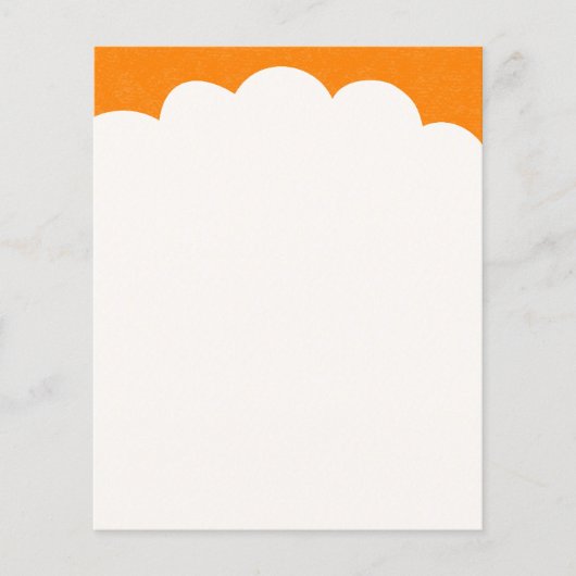Topjes voor wolken - Oranje Flyer (Voorkant)