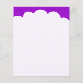 Topjes voor wolken - Paars Flyer