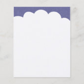 Topjes voor wolken - Paarse grijs Flyer (Voorkant)