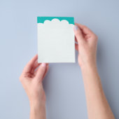 Topjes voor wolken - Turquoise Flyer (Hand)