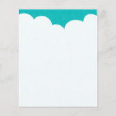 Topjes voor wolken - Turquoise Flyer (Achterkant)