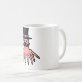 Topkaart en Mok van Mustache Roze Octopus (Voorkant rechts)