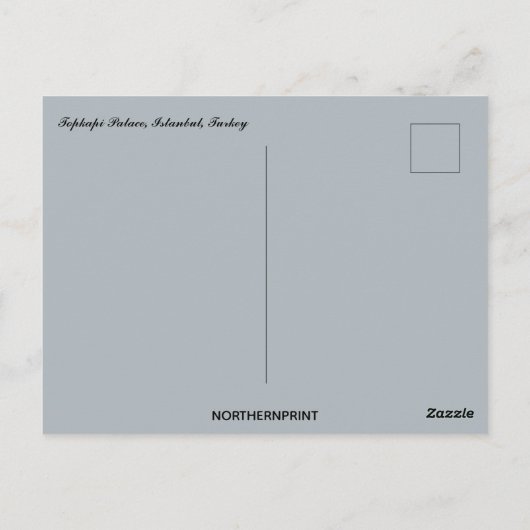 Topkapi Palace in Istanbul, Turkije Briefkaart (Achterkant)