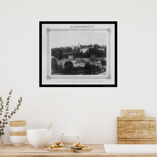 Topkapi Palace Istanbul Turkije 1885 Poster (Keuken)