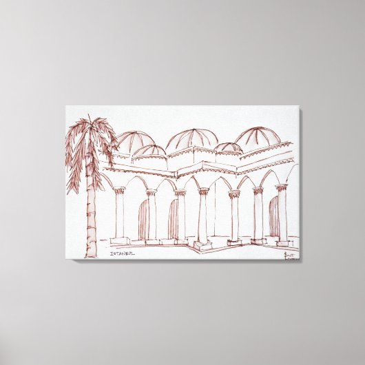 Topkapi Palace | Istanbul, Turkije Canvas Afdruk (Voorkant)