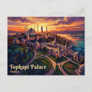Topkapi-paleis Turkije Briefkaart