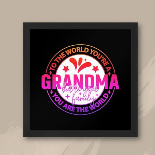 Topkeuze! Speciaal cadeau Oma Poster
