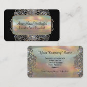 Topklasse Chic Elegant 3,5 x 2 inch Professional Visitekaartje (Voorkant / Achterkant)