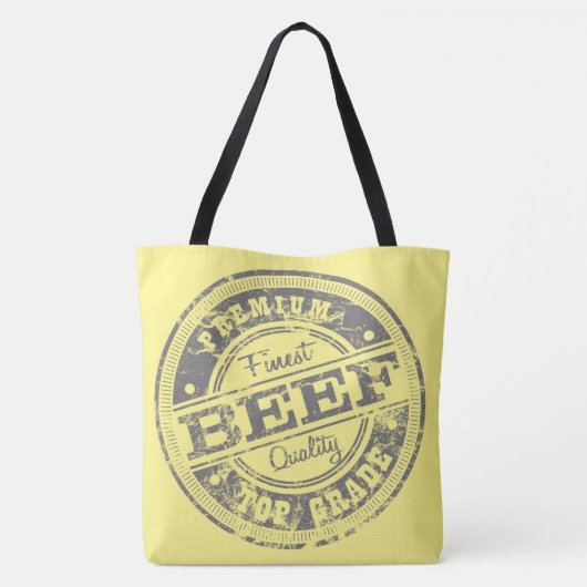 Topkwaliteit Rundvlees - Lichte Kleuren Tote Bag (Achterkant)