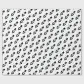 Toplepeluxe Snorhaar Bruiloft Cadeaupapier (Vlak)