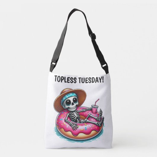 TOPLESS DINSDAG SKELET CROSSBODY TAS (Achterkant)