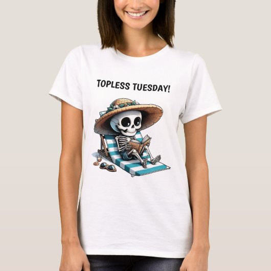 TOPLESS DINSDAG T-SHIRT (Voorkant)