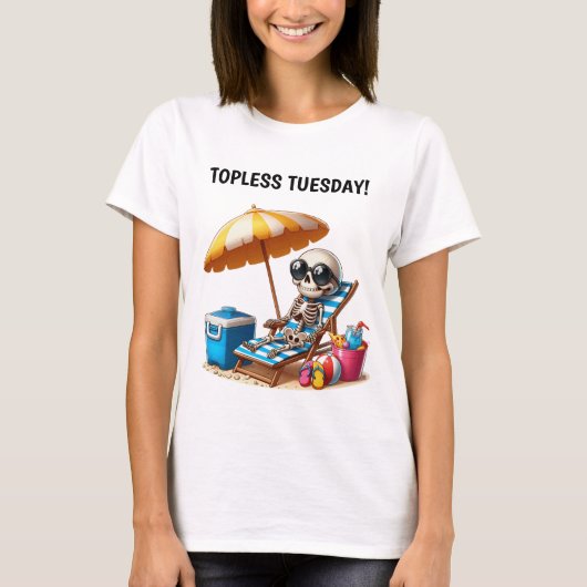 TOPLESS DINSDAG T-SHIRT (Voorkant)