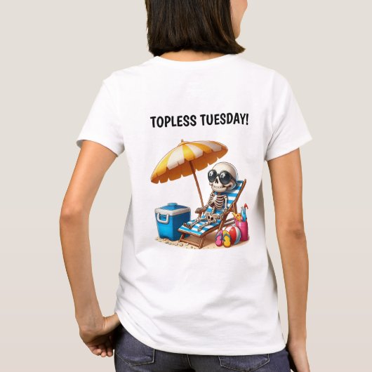 TOPLESS DINSDAG T-SHIRT (Achterkant)