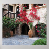 Toplou Klooster Kerken binnenhof POSTER (Voorkant)