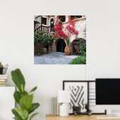 Toplou Klooster Kerken binnenhof POSTER (Thuiskantoor)