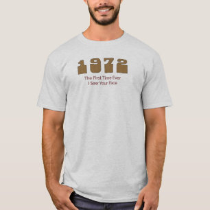 Topnummer 1972 per jaar t-shirt